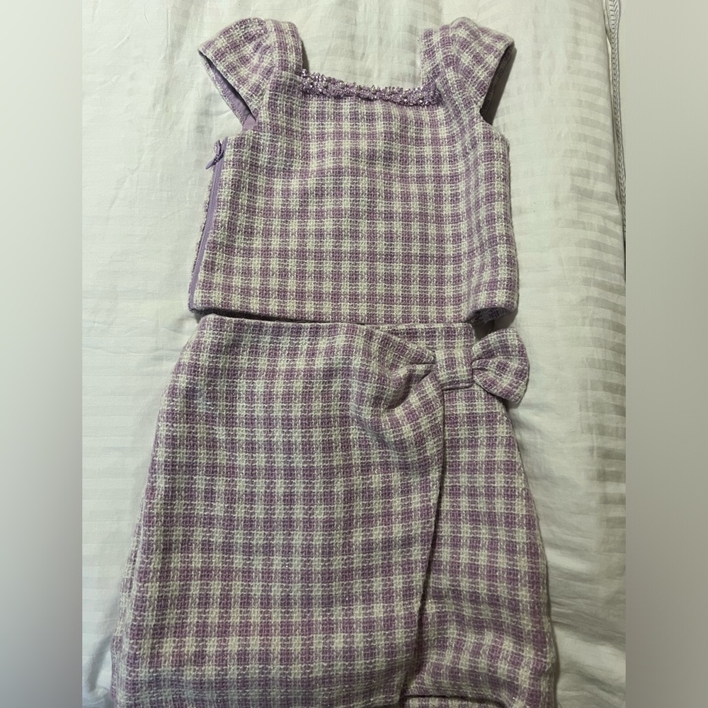 Rachel Zoe gingham skirt set 💜